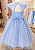 6374AZ Vestido Festa Azul Glitter 4 ao 12 - Imagem 5