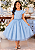 6374AZ Vestido Festa Azul Glitter 4 ao 12 - Imagem 2