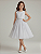 6350BR Vestido Infantil Renda Dublada Branco 4 ao 16 - Imagem 1