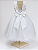 6350BR Vestido Infantil Renda Dublada Branco 4 ao 16 - Imagem 2