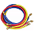 Manômetro Manifold R134a Profissional Com Mangueiras De 2500mm Para Refrigeração Ar Condicionado Automotivo - Imagem 3