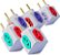 Kit com 03 Adaptadores de Tomada Benjamim Power Cubo com 4 Entradas Multiplicador de Tomadas 10A 20A T - Bivolt 110v 220v - Imagem 4
