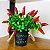 Vaso Arranjo Pimenteira Planta 1 Buque Pimenta Artificial, Plantas para Decoração de Casa, Escritório, Cozinha, Sala De Estar - Imagem 1