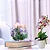 Mini Vaso Arranjo Orquideas Decorativas | Vaso Flores Artificiais | Arranjo Artificial para Decorações | Plantas para Decoração de Casa, Sala De Estar, Casamento & Escritorio - Imagem 1