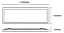 PAINEL LUMANTI LED BACKTLIGHT 36W EMBUTIR RETANGULAR 120x15 4000K 3600 LÙMENS - Imagem 3