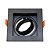 SPOT LUMANTI EMBUTIR QUADRADO PRETO COM RECUO PRETO PAR20 BASE E27 - Imagem 2