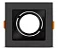 SPOT LUMANTI EMBUTIR QUADRADO PRETO COM RECUO PRETO PAR20 BASE E27 - Imagem 1