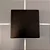 ARANDELA BLUMENAU CLEAR LED CROSS PRETA 6W 3000K IP65 - Imagem 3