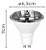 LÂMPADA MBLED AR70 7W 3000K GU10 - Imagem 2