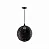 PENDENTE LUMANTI JUNCO BOLA PRETO E-27 - Imagem 1