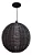 PENDENTE LUMANTI JUNCO BOLA PRETO E-27 - Imagem 2