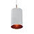 PENDENTE LUMANTI BILBOQUÊ SLING CILINDRICO BRANCO COM COBRE E-27 - Imagem 2