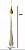 PENDENTE AAATOP GOTA CRISTAL DOURADO  3W 3000K - Imagem 2