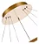 PENDENTE SINDORA REDONDO TRIPLO 60CM + 40CM + 20CM DOURADO QD05311 MULTITEMPERATURAS 76W - Imagem 2