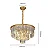 LUSTRE NITROLUX LTR-011D CRISTAL DOURADO Ø50X32CM 6 E-14 - Imagem 3
