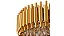 LUSTRE NITROLUX LTR-009D CRISTAL DOURADO Ø50X36CM 8 E-14 - Imagem 3