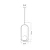 PENDENTE ENERLUX 8062 DROP CLASSIC DOURADO C/ GLOBO LEITOSO - Imagem 2