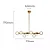 PENDENTE NITROLUX 5090 MOLECULAR DOURADO 8 GLOBOS G9 - Imagem 3