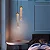 PENDENTE AAATOP TUBO QUADRADO DOURADO CRISTAL BOLHA MULTITEMPERATURAS 3W - Imagem 3