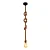 PENDENTE NITROLUX CORDA CARAMELO P/ 1 LÂMPADA 2 M  E-27 - Imagem 1