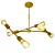 PENDENTE ENERLUX 13050 SPUTNIK FACES DOURADO COM 6 LÂMPADAS E-27 - Imagem 1