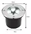 BALIZADOR DE CHÃO AAATOP EMBUTIR 5W 3000K 450 LUMENS - Imagem 3