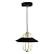 PENDENTE BLUMENAU 89301101 BROOKLYN PRETO C/ DOURADO E-27 - Imagem 1