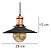 PENDENTE ENERLUX 6066 NORDIC PRETO COM COBRE E-27 - Imagem 2