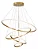 PENDENTE NITROLUX LP 404D 4 ARCOS DOURADO 86W 6020 LUMENS 4000K - Imagem 1