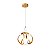PENDENTE NITROLUX LP 021D CURVAS DOURADO 35W MULTITEMPERATURAS - Imagem 1