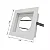 SPOT MONTARE EMBUTIR QUADRADO BRANCO COM RECUO BRANCO AR70 BASE GU10 - Imagem 2