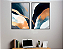 KIT 2 QUADROS DECORATIVO LINHAS E FORMAS ORGÂNICAS ABSTRATAS 70X50CM SEM VIDRO - Imagem 1