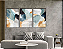 KIT 3 QUADROS DECORATIVOS ABSTRATOS 50X70CM SEM VIDRO - Imagem 1