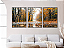 KIT 3 QUADROS DECORATIVOS PAISAGENS 50X70CM SEM VIDRO - Imagem 1