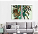 KIT 2 QUADROS DECORATIVOS FLORES VERDES 50X70CM SEM VIDRO - Imagem 1