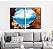 KIT 2 QUADROS DECORATIVOS PAISAGENS 50X70CM SEM VIDRO - Imagem 1