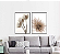 KIT 2 QUADROS DECORATIVOS FLORES 50X70CM SEM VIDRO - Imagem 1