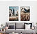 KIT 2 QUADROS DECORATIVOS PAISAGENS 50X70CM SEM VIDRO - Imagem 1