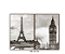 KIT 2 QUADROS DECORATIVOS PAISAGENS 50X70CM SEM VIDRO - Imagem 1