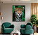 QUADRO DECORATIVO ONÇA 50X70CM SEM VIDRO - Imagem 1