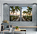 KIT 2 QUADRO DECORATIVO PAISAGEM 50X70CM SEM VIDRO - Imagem 1