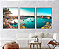 KIT 3 QUADROS DECORATIVOS PAISAGENS 50X70CM SEM VIDRO - Imagem 1