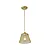 PENDENTE NORDECOR 2603 TEOL E27 DOURADO - Imagem 1