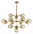 PENDENTE NORDECOR 2129 JABUTICABA 13CM 15XE27 13CM DOURADO - Imagem 1