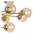 PENDENTE NORDECOR 2129 JABUTICABA 13CM 15XE27 13CM DOURADO - Imagem 3