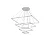PENDENTE NORDECOR 2169-1 LED INVERSE QDR. 4 AROS 120W C/5M 3000K - Imagem 1