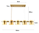 PENDENTE NORDECOR 2538 BOUZE ORI 5XG9 DOURADO FOSCO E AMBAR - Imagem 4
