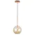 LUMINÁRIA SKYLIGHT SKY-3048RG POSH Ø20CMX45  ROSE GOLD E VIDRO CHAMPANHE - Imagem 1