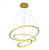 PENDENTE SKYLIGHT SKY-3356 SATURNO Ø80X60X40CM 3M DE CABO DOURADO 17920 LUMENS 3000K - Imagem 1