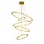 PENDENTE SKYLIGHT SKY-3357 SATURNO 120X100X80X60XØ40MM 6MT CABO - DOURADOO 2000 LUMENS 3000K - Imagem 1